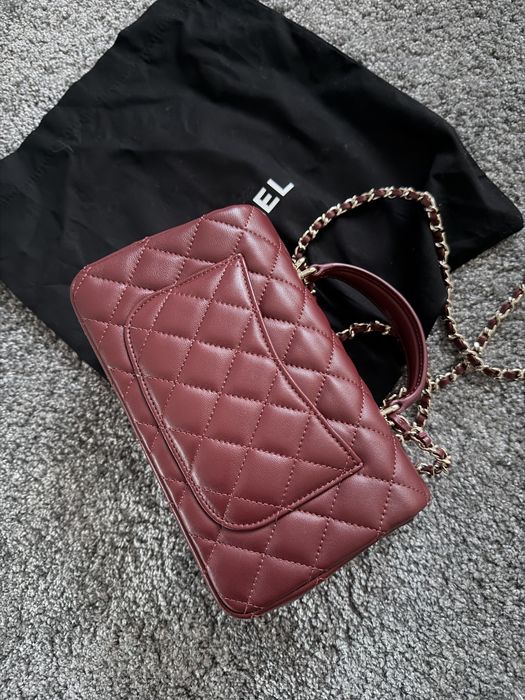 Чанта бордо chanel