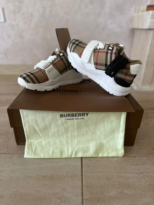 Regis Check Sneakers BURBERRY Коледно Намаление
