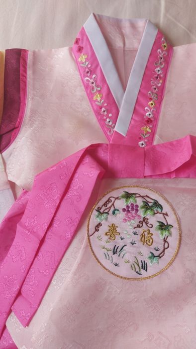 Ханбок,  корейское платье для девочки 3-5 лет