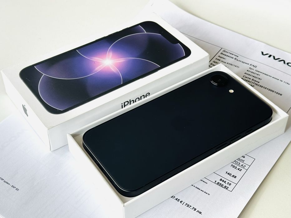 НОВ! Iphone 17e 512GB Black Гаранция 2 години