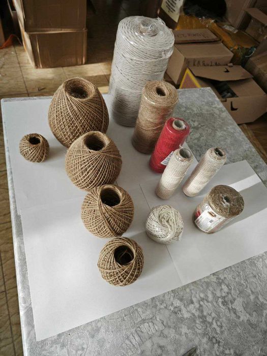 Джут для рукоделия 50, 200, 500,1000 метров. Оптом! 8 000