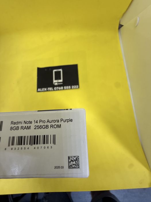 Alex-Tel® Xiaomi Note 14 Pro 5G 256GB 8GB-Ram Dual Sim Sigilat Nou