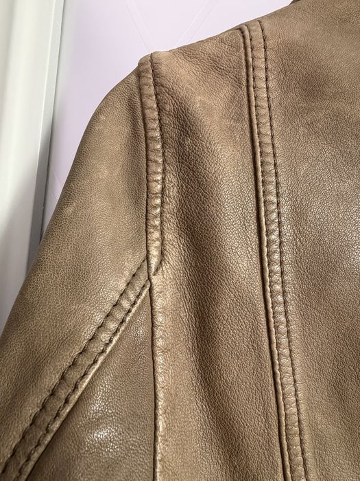 кожанная куртка от Massimo Dutti
