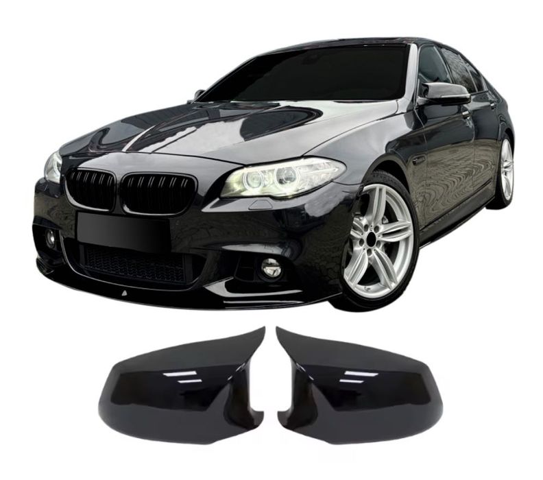 Капаци за огледала BMW F10/F11/F12/F13/F01 – черен гланц – пре фейс