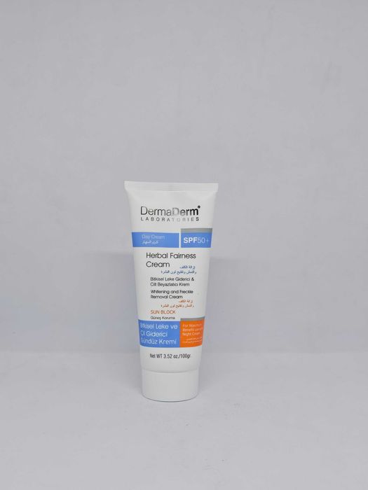DermaDerm SPF50+ – Изсветляващ дневен крем против петна 100 г