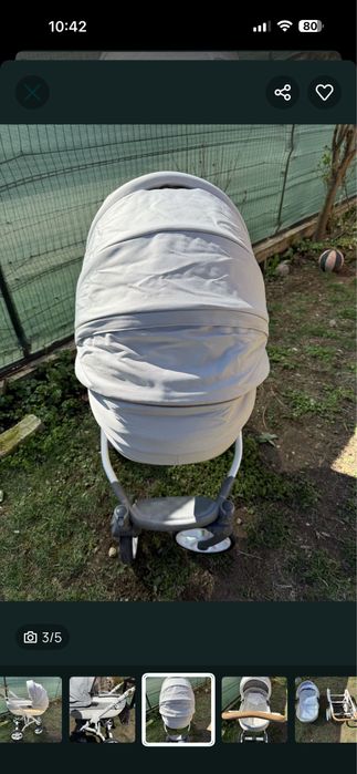 Бебешка сгъваема количка Bass soft