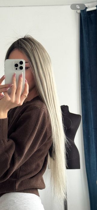 Peruca par natural uman