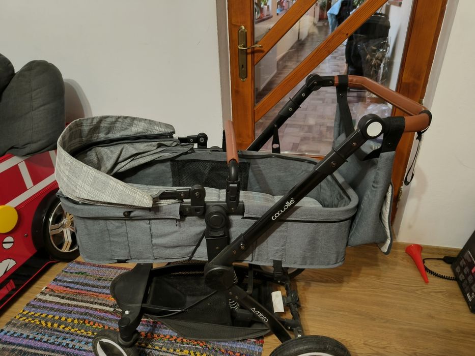 Vând cărucior 3in1 coccolle ambra