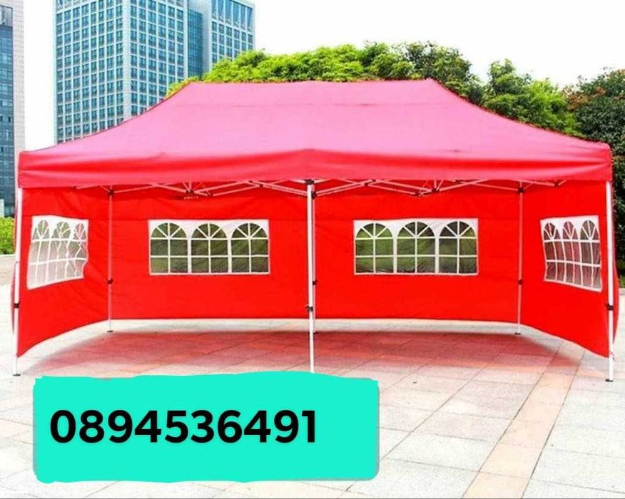 Сгъваеми метални шатри 2х2 2,4×2,4, 3×2 3×3 2х4 3×4,5 3×6м Цена106,96€