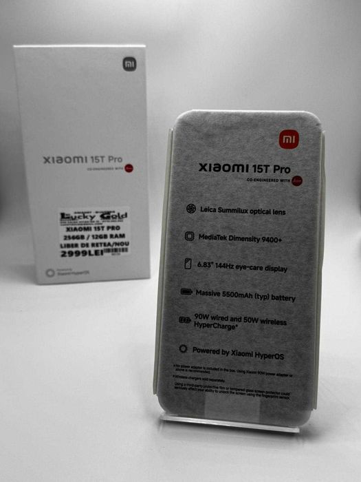 Xiaomi 15T PRO / 256 GB 12 GB Ram / Nou / Factura / Garantie #48134