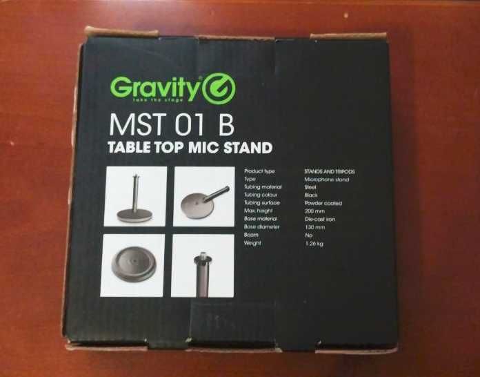 Стойка за микрофон Gravity MST 01 B, настолна