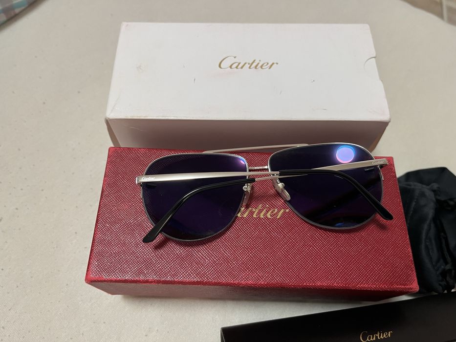 cartier очила оригинал авиатор огледални