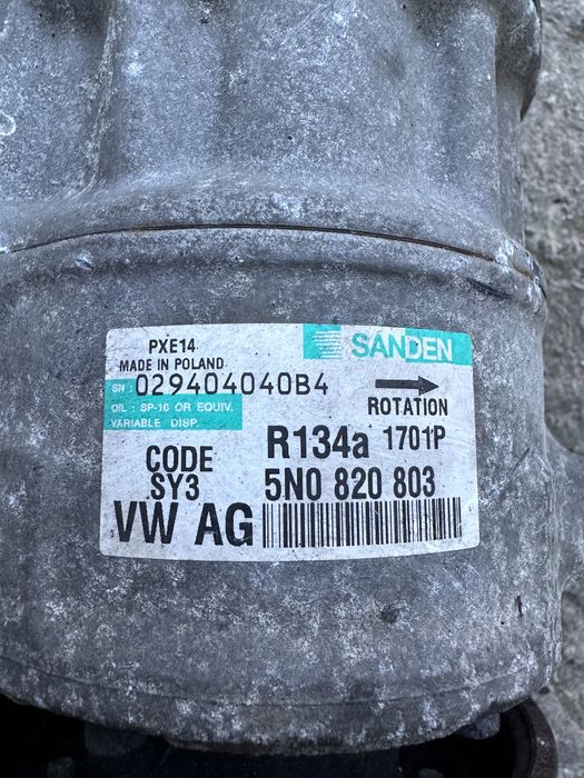 Компресор Климатик VW/AUDI/SEAT 2.0TDI 140HP 2010Година