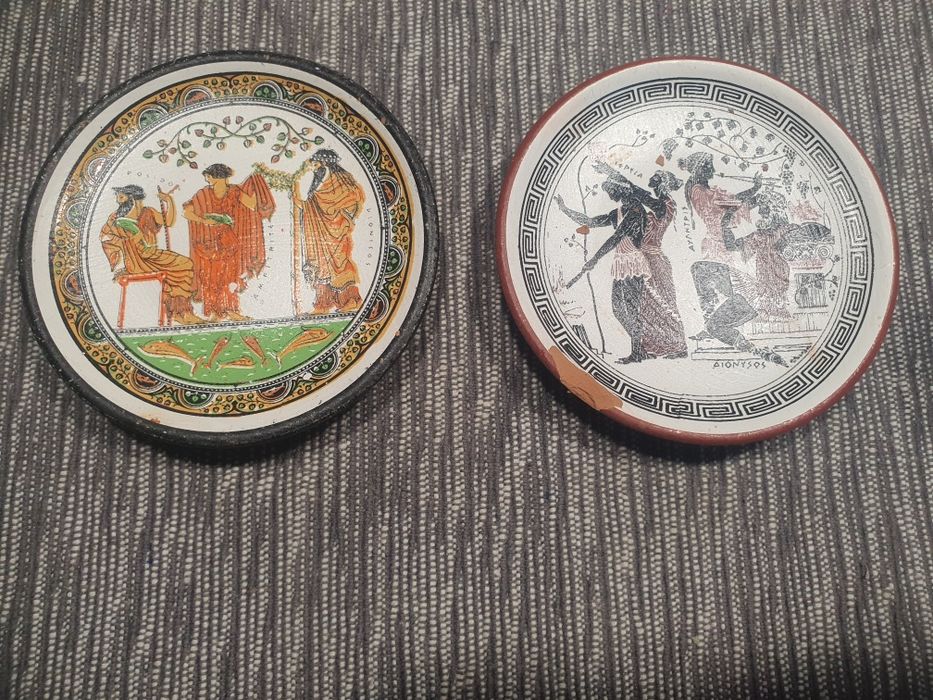 Set 6 farfurii decorative ceramice / suveniruri Grecia Antică