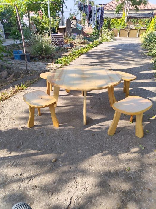 Маса Паралия Софра с четири столчета