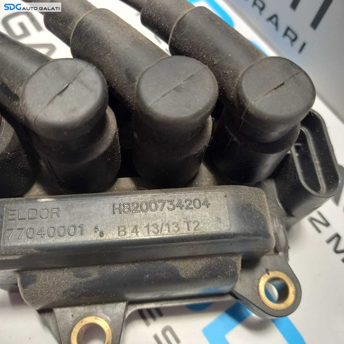 Bobina Inductie cu Fisa Fise Dacia Logan 2 1.2 B 2012 - 2016 Cod 8200734204 H8200734204 77040001 [0995]