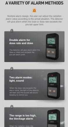 BOSEAN FS-1000 Гайгер-Мюлеров Брояч Дозиметър Детектор Радиация Тестер