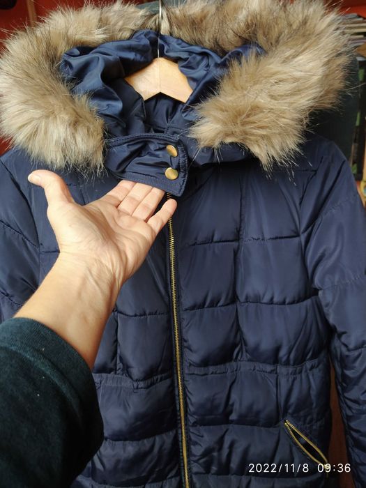 Дамско лилаво  Яке и тъмно синьо Н&М яке за бременни