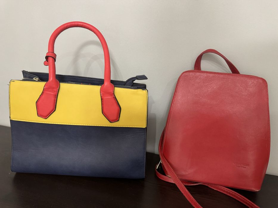 Чанти се продават по отделно всяка;  червената е Vera Pele естествена