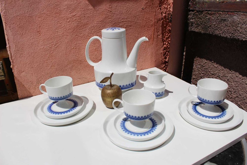 Set portelan 3 persoane ROSENTHAL Tapio Wirkkala Blue Diadem