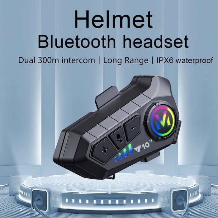 Комплект от 2 броя Слушалки за Каска , Bluetooth, Интерком, intercom