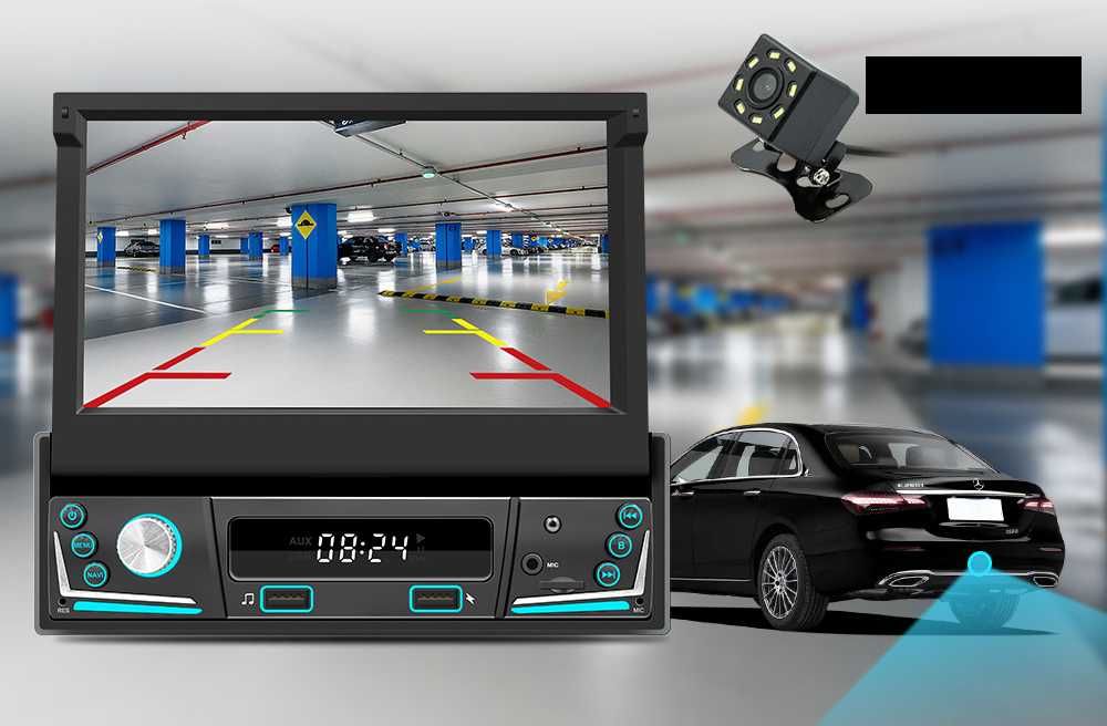 7” 1-DIN мултимедия с Android 13 RDS, 2GB/64GB, CarPlay AndroidAuto