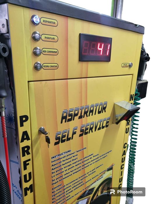 Aspirator self service monofazic/trifazic 2.2 Kw cu programe si lumini