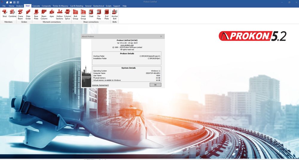 Prokon v5.4 2024 Lifetime Windows Edition.