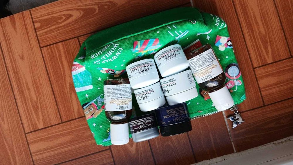Set Kielh's Ultra Facial, Midnight Recovery, Super Multi-correct, Calendula si portfard
