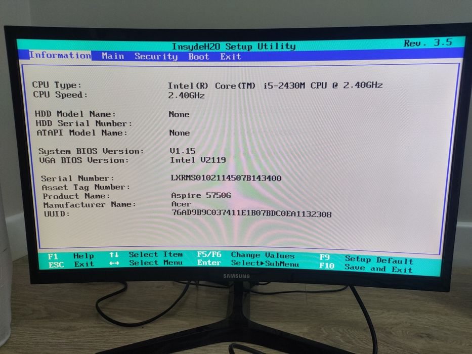 Ноутбук Acer Aspire 5750G