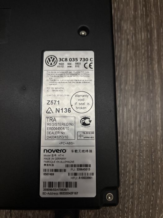 Novero  bluethooth OEM