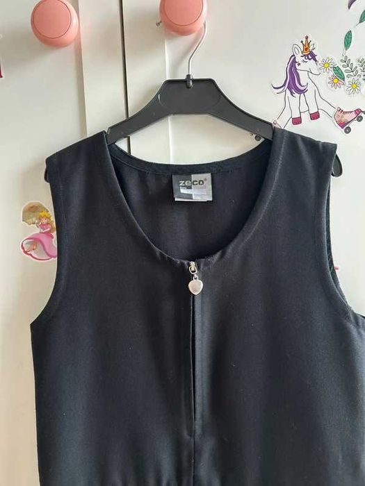 Zeco London, school wear Sarafan școlar fetițe 7-8 ani