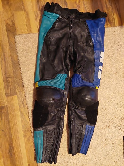 Pantaloni moto Flm ,piele naturala,marime L ( 54 )