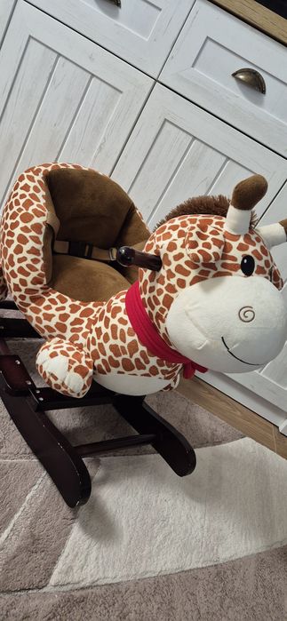 Дървена люлка за яздене жираф Moni