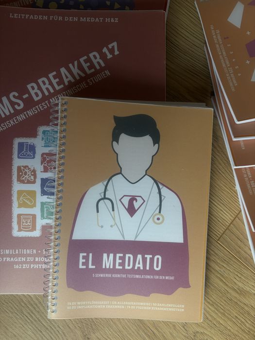 Set complet MEDAT Austria – MedBreaker, El Medato, BMS + 6 Mini Breaker pregatire medicina admitere austria
