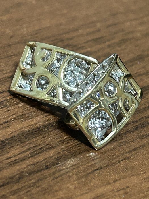 Серьги желтое золото 585