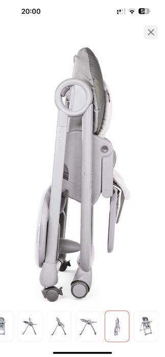 Стульчик для кормления Chicco magic relax серый