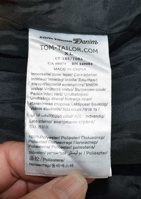 Мъжко яке Tom Tailor Denim (TTD) – черно, XL