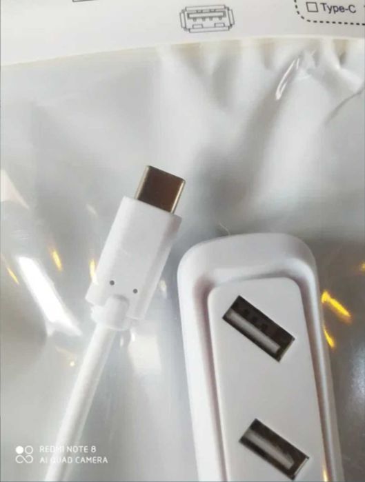 Переходник Type C на USB Порта для MacBook. Алматы.