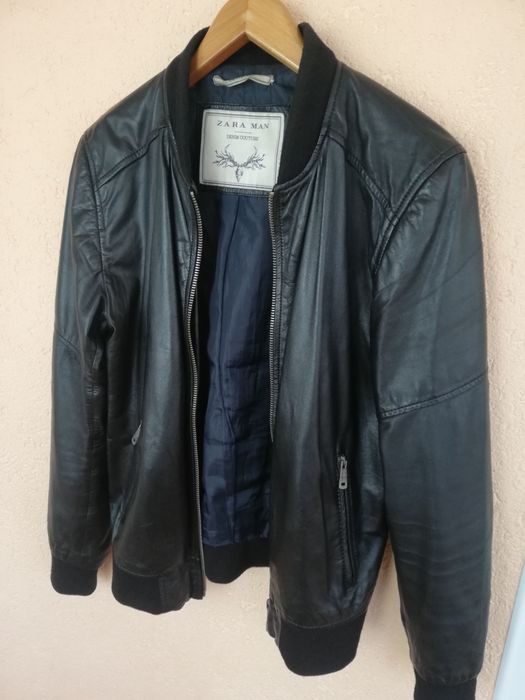 Geaca piele bărbati Zara Man L bomber