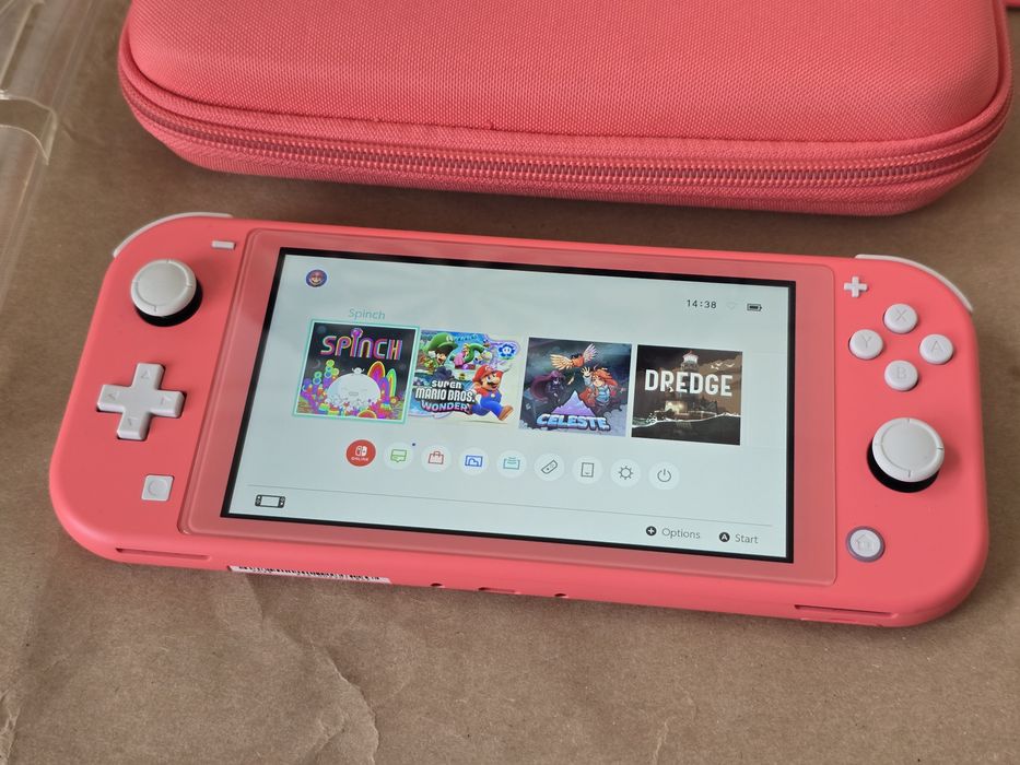 Nintendo Switch Lite 64gb microSD + Picofly и калъф