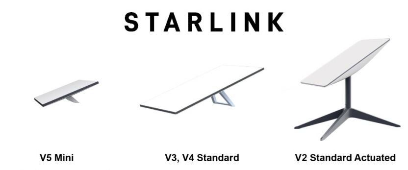 Starlink v5 mini, v4 standart