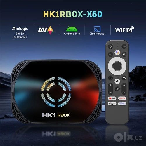Android TVBOX HK 1 RBOX- X50 4/32  работает на 64bit Системе