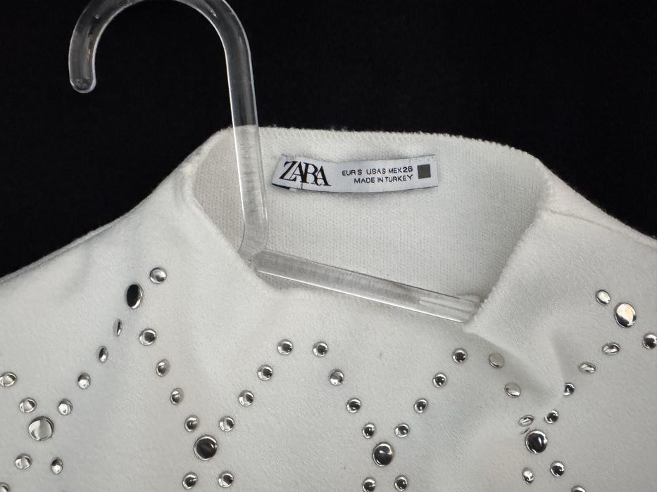 Бяла рокля Zara, размер S
