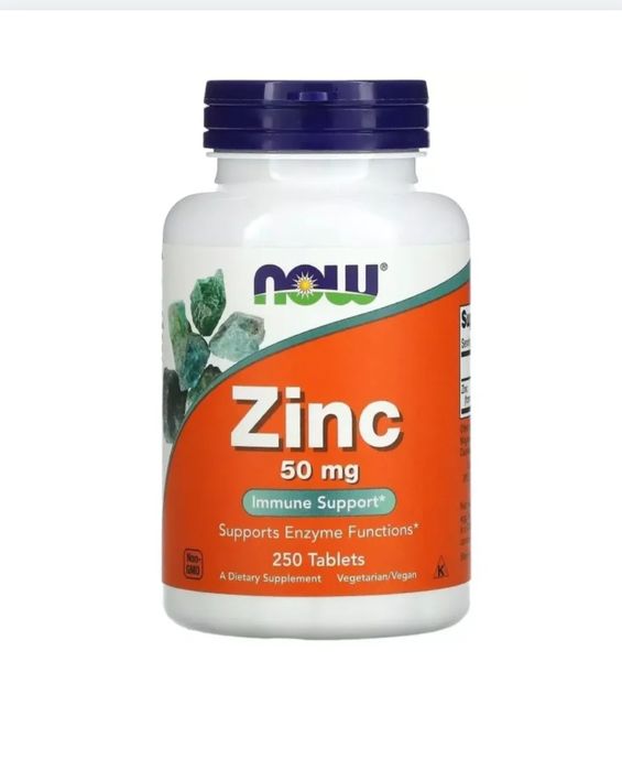 NOW Zinc 50 mg (Iherb) .