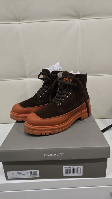 Обувки Gant естествен велур