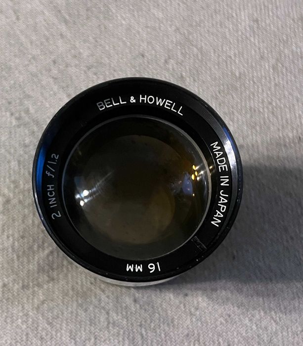 Obiectiv Bell and Howell 51mm f1.2 projection lens vintage