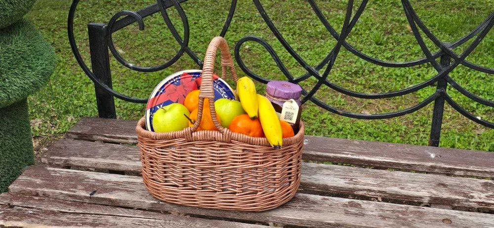 Корзина плетеная ручной работы