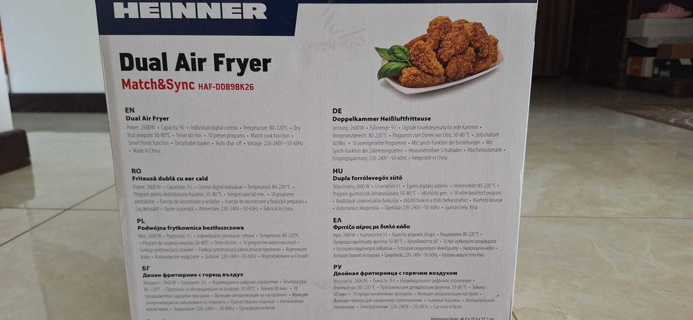 Vand Dual Air Fryer Heinner