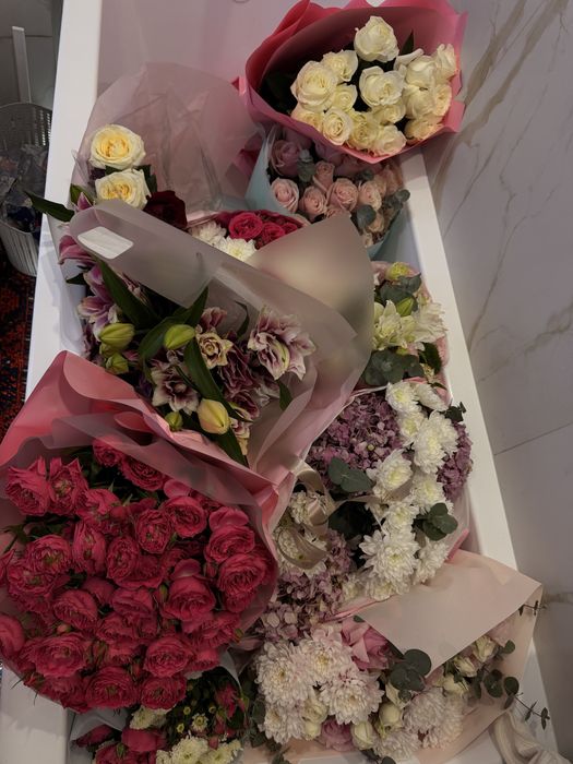 Очень красивые цветы, свежие все